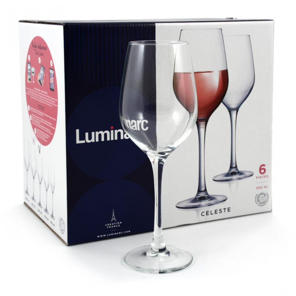 Набор фужеров для вина 450мл 6шт Luminarc Celeste L5832 фото 1 — Posudio