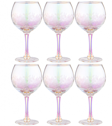 НАБОР ФУЖЕРОВ ИЗ 6 ШТ &quot;FLOWER&quot; ЛИЛОВАЯ ДЫМКА 280 МЛ, 194-952 — Posudio