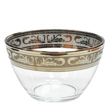 Салатник с рисунком "Русский узор" (диаметр 19см), Гусь-Хрустальный GE03-1326 &mdash; Posudio