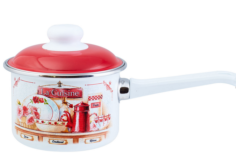 Ковш эмал.цил. с/кр La Cuisine 1.5л. фото 1 — Posudio