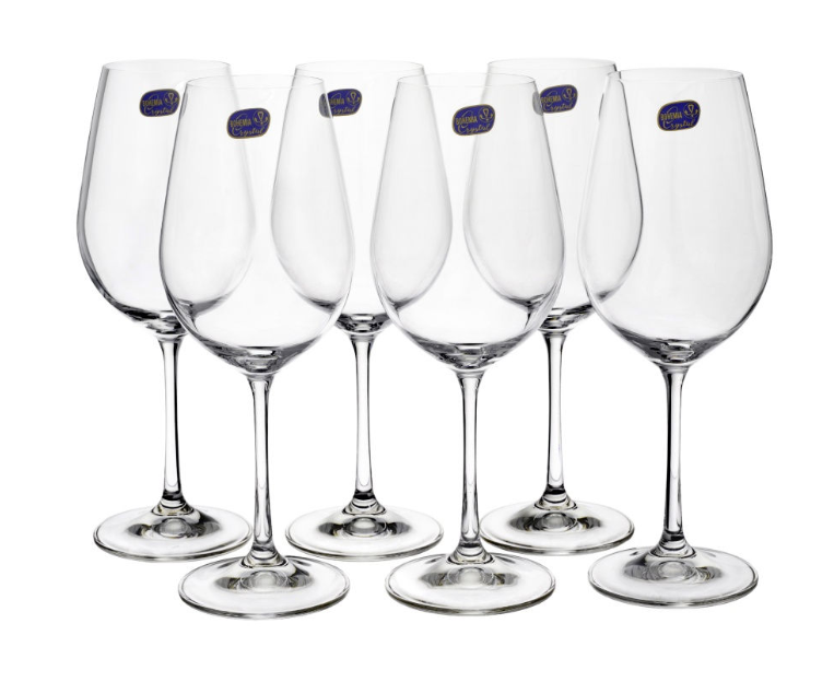 Бокал для вина 450мл (6шт) Crystal Bohemia Viola 40729/450 фото 1 — Posudio