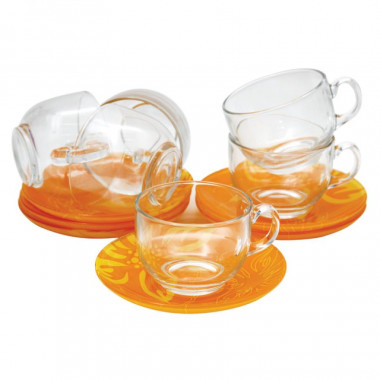 Чайный сервиз 220мл 12 предметов Luminarc Lily Flower G2288 &mdash; Posudio