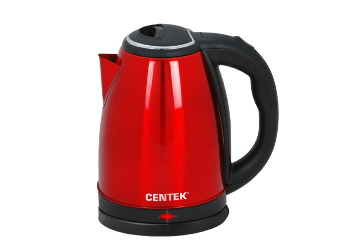 Чайник Cеntek  CT-1068 красн метал 2000Вт  2л фото 1 — Posudio
