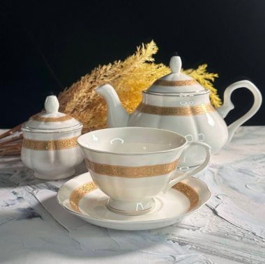 102-039 Чайный сервиз 16пр.250 мл в под.уп.(х4)Фарфор — Posudio