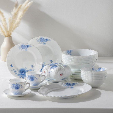 Сервиз столовый Доляна «Синий бриз», 37 предметов &mdash; Posudio