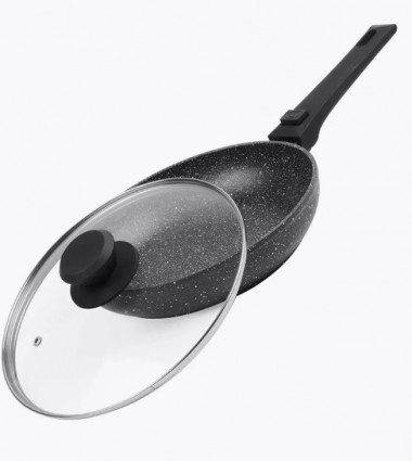 Сковорода 24см с крышкой съемная ручка GP-3024DLR &mdash; Posudio