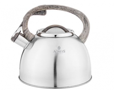 ЧАЙНИК AGNESS СО СВИСТКОМ 2,5 Л, ИНДУКЦИОН. ДНО 907-262 &mdash; Posudio