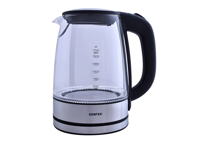Чайник Centek  CT-0030 стекло 2200Вт  1,7л фото 1 — Posudio
