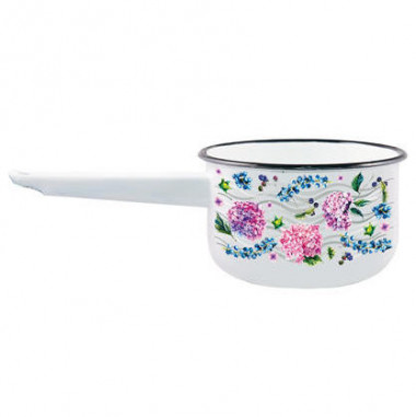 Ковш эмаль Hortensia 1.5л. без крышки — Posudio