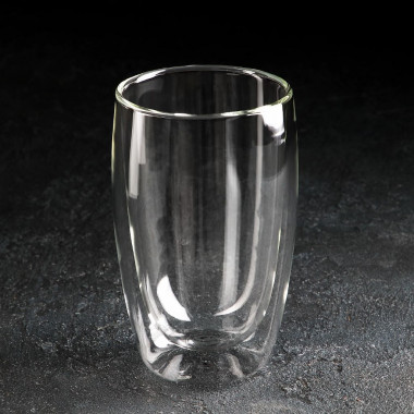 Стакан с двойными стенками «Поль», 450 мл, 8,2×14,5 см — Posudio