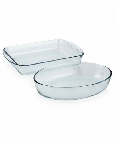 Набор форм для запекания 2шт.(прямоугольное 33*20см+овальное30*21см) — Posudio