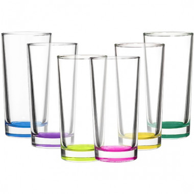 Стакан высокой 280мл лак микс ОСЗ Гладкий 03C1018LM &mdash; Posudio