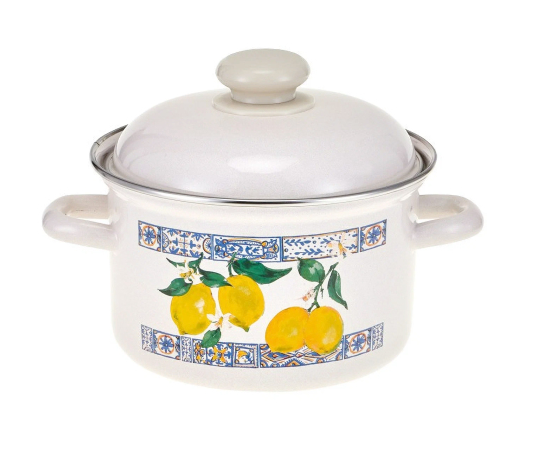 Кастрюля 2,0л. "Hitt Лимонная мозайка" фото 1 &mdash; Posudio