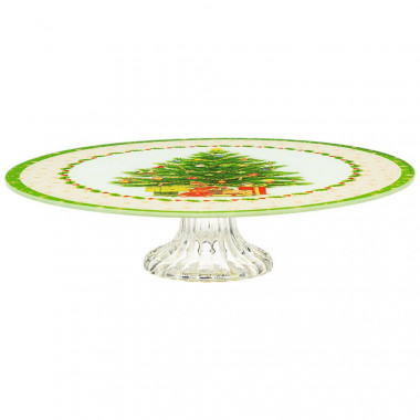 Блюдо на ножке "Рождественская сказка" 25см. &mdash; Posudio