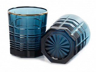 Стакан низкий ЛОНДОН ТОПАЗ ГОЛД 2шт 300мл — Posudio