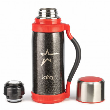 Термос LR04-16 LARA  1200мл.черный — Posudio