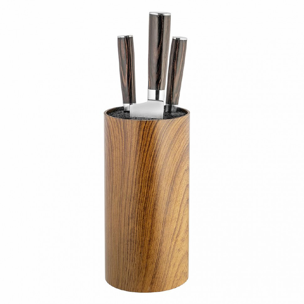 LARA 05-103 Подставка для ножей Wood (круглая) фото 1 — Posudio