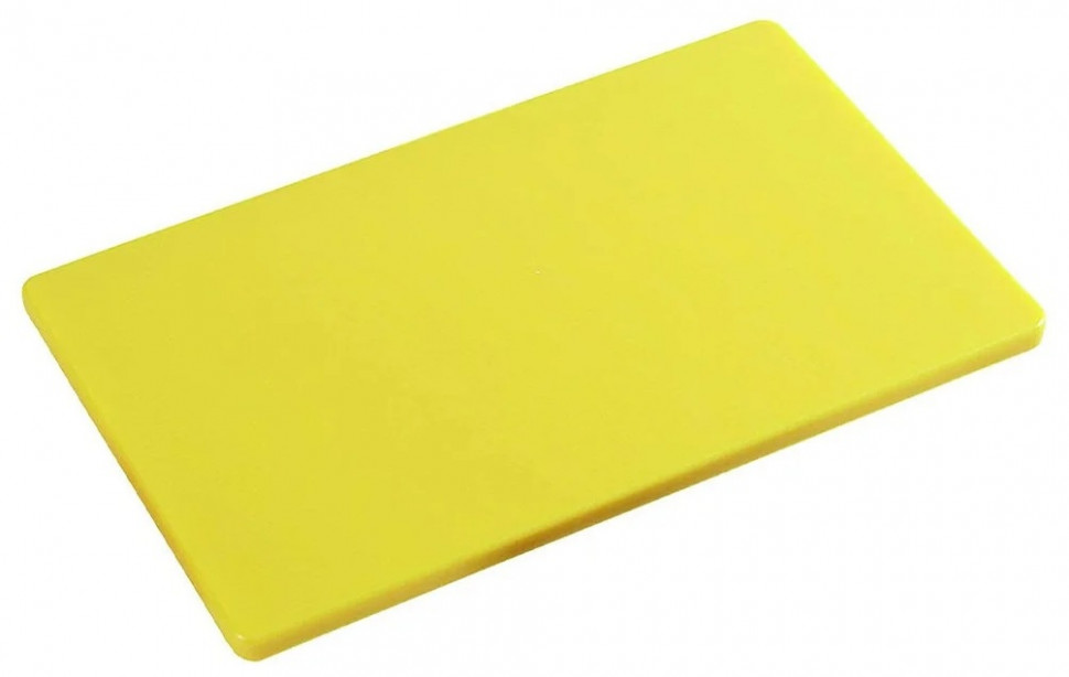 Доска разделочная пласт.400*300*8мм желтый цвет P. L. фото 1 — Posudio