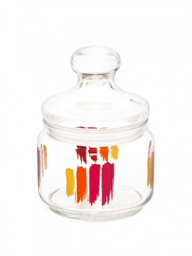 Банка для продуктов ПЕЙНТ БРАШ 0,5 с крышкой &mdash; Posudio