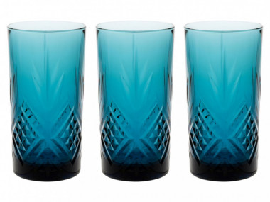 Набор стаканов  ЗАЛЬЦБУРГ ЛОНДОН ТОПАЗ 3шт 380мл высокие — Posudio