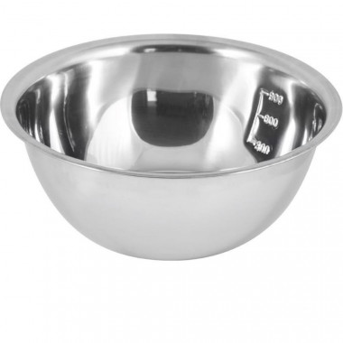 Миска Bowl-Roll-20, из нерж стали, зеркальная полировка, объем 1,5 л, диа 20 см &mdash; Posudio