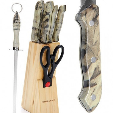 Набор ножей 8пр+мусат перл. руч. (Mayer&amp;Bosh) 495 &mdash; Posudio