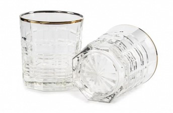 Стакан низкий  ДАЛЛАС ГОЛД 2шт. 300мл низкие — Posudio