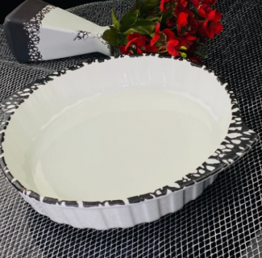 Блюдо круглое для запекания 28см в под.уп.(х16)Фарфор 142-104 — Posudio