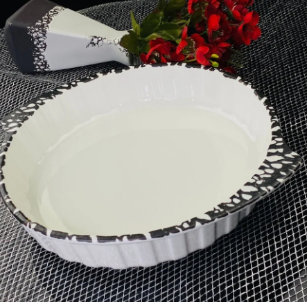 Блюдо круглое для запекания 28см в под.уп.(х16)Фарфор 142-104 фото 1 — Posudio