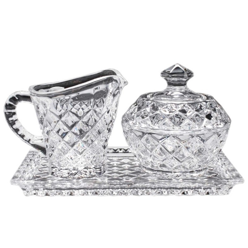Набор для кофе Mokko 3 предмета Crystal Bohemia Diamond 990/99999/9/14100/004309 фото 1 — Posudio