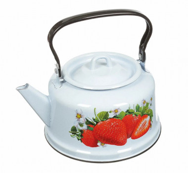 Чайник 3,5л сдекор Клубника садовая(закат. дно) — Posudio