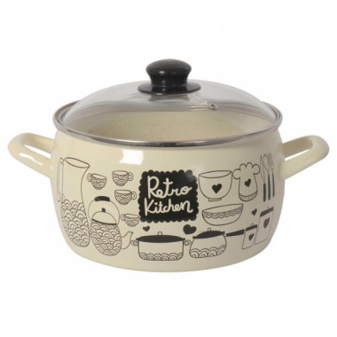 Кастрюля 5,7л глуюокая Metrot Ретро 337741 &mdash; Posudio