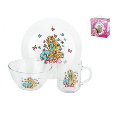 Набор посуды 3 пр. Барби &mdash; Posudio