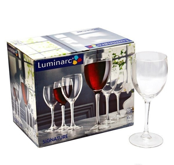Набор фужеров для вина 250мл 6шт Luminarc Signature H8168 фото 1 — Posudio