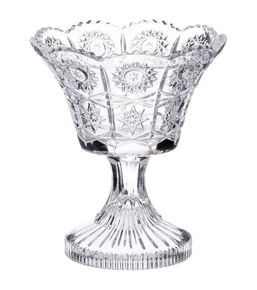 Конфетница на ножке 12*12*14см MUZA CRYSTAL фото 1 — Posudio