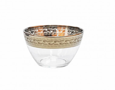 Салатник с рисунком Версаче (диаметр 19см), Гусь-Хрустальный GE08-1326 — Posudio