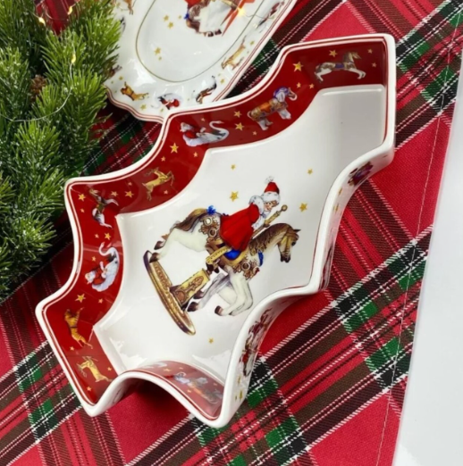 Глубокое круглое блюдо из фарфора в под/упак 305-193 фото 1 — Posudio