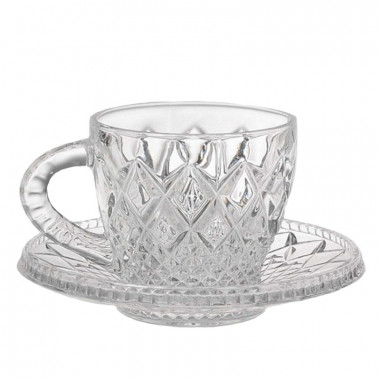 Набор для кофе Mokko 4предмета Crystal Bohemia Diamond 930/99999/9/06600/009409 — Posudio