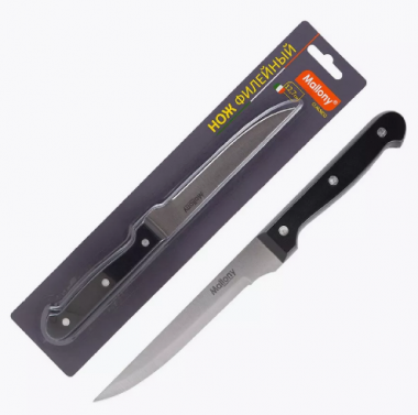 Нож с пластиковой рукояткой СLASSICO MAL-04CL  филейный  12,7см. &mdash; Posudio