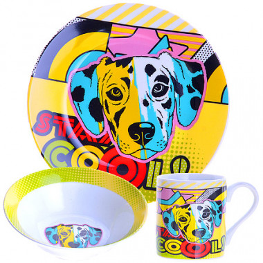 Набор детский 3 пр. "Собачка" &mdash; Posudio