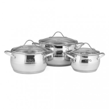 Набор посуды APPLE 6пр. (2,1+3,7+6,1л) — Posudio