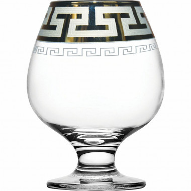 Набор бокалов для бренди  6пр. с рис. "Греческий узор"  (Гусь Хрустальный) GE03-188 &mdash; Posudio