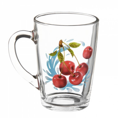 Кружка 300мл Черешня ОСЗ Капучино 07C1334-CHK &mdash; Posudio