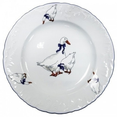 Блюдо круглое 32см Cmielow Rococo Гуси 0032290E280 &mdash; Posudio