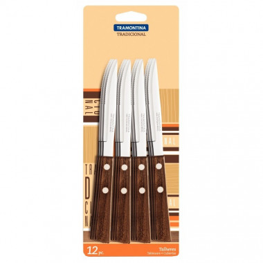 Набор ножей стол. 10см. 12шт. блистер  Tradicional — Posudio