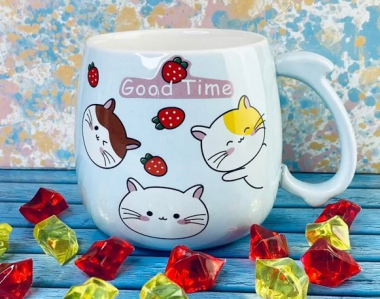 Кружка детская 450мл в под.уп. (х48)Фарфор 315-030 — Posudio