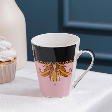 Кружка Magistro «Миледи», 310 мл, фарфор &mdash; Posudio