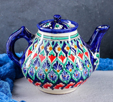 Чайник Риштанская Керамика 1,6 л, МИКС — Posudio