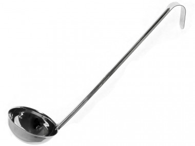 Половник сталь 200мл профессиональный цельнотянутый,  длина ручки 34см — Posudio