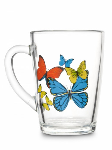 Кружка 300мл Танец бабочек ОСЗ Капучино 07C1334-TBM &mdash; Posudio
